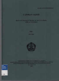 Laporan akhir rancang bangun frame of multi korer and accecories. Tahun 2010