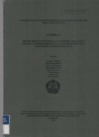 Laporan Penyelidikan Geologi dan Geofisika Kelautan perairan Lhoksemawe Aceh (Lp 0521). Tahun 2014