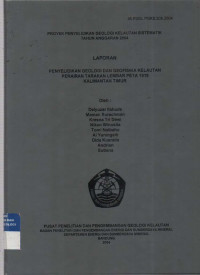 Laporan penyelidikan geologi dan geofisika kelautan perairan Tarakan Lembar Peta 1918 Kalimantan Timur. Tahun 2004