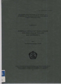 Laporan penelitian pemetaan geomagnet skala 1:250.000