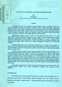 Image of Aktivitas Vulkanik G. Kie Besi, November 2007