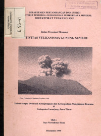 Image of Aktivitas Vulkanisma Gunung Semeru