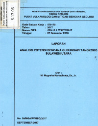 Image of Analisis Potensi Bencana Gunungapi Tangkoko, Sulawesi Utara.