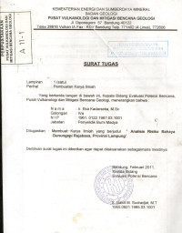 Image of Analisis Risiko Bahaya Gunungapi Rajabasa, Provinsi Lampung