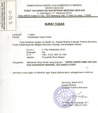 Image of Aspek - Aspek Kimia Air dan gas G. Api Mahawu, Sulawesi Utara