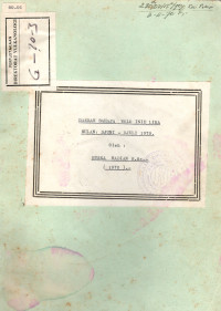 Image of Daerah Bahaya Wolo Inie Lika Bulan : Djuni - Djuli 1970