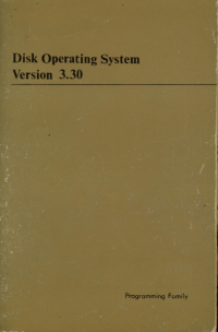 Disk operating system version 3.30