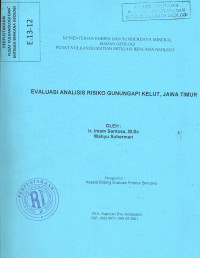 Image of Evaluasi Analisis Risiko Gunung Api Kelud, Jawa Timur