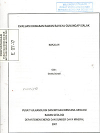Image of Evaluasi Kawasan Rawan Bahaya Gunungapi Salak