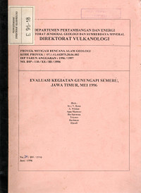 Image of Evaluasi Kegiatan Gunungapi Semeru, Jawa Timur, Mei 1996