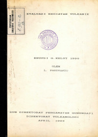Image of Evaluasi Kegiatan Vulkanik Erupsi G. Kelud 1990.