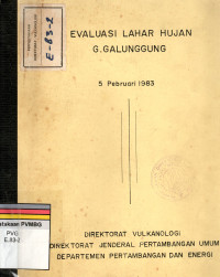 Image of Evaluasi Lahar Hujan G. Galunggung 5 Pebruari 1983