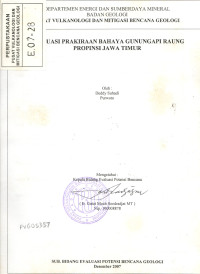 Image of Evaluasi Prakiraan Bahaya Gunungapi Raung Prov. Jawa Timur