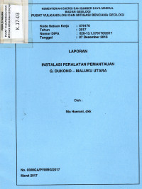 Image of Instalasi Peralatan Pemantauan G. Dukono, Maluku Utara