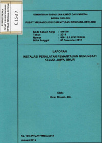 Image of Instalasi Peralatan Pemantauan Gunungapi Kelud, Jawa Timur