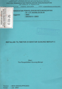 Image of Instalasi Tiltmeter Di Sekitar Gunung Merapi II