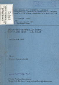 Image of Inventarisasi Prakiraan Bahaya Gunungapi Gede Jawa Barat
