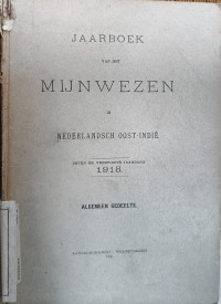 Image of Jaarboek van het Mijnwezen in Nederlandsch Oost - Indie 1918