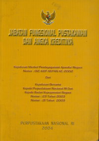 Jabatan fungsional pustakawan dan angka kreditnya