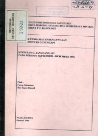 Image of Kegiatan G. SangeangApi Pada Periode September - Desember 1993