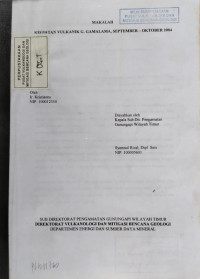 Image of Kegiatan Vulkanik G. Gamalama, September - Oktober 2004