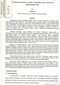 Image of Kegiatan Vulkanik G. Lokon, G. Mahawu dan G. Soputan