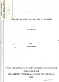 Image of Laharan G. Soputan pada Erupsi Juni 2008