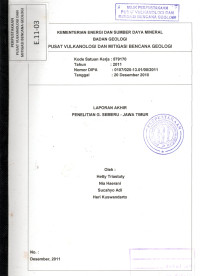 Image of Laporan Akhir Penelitian G.Semeru-Jawa Timur