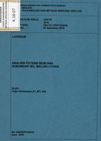 Image of Laporan Analisis Potensi Bencana Gunungapi Ibu, Maluku Utara