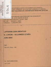 Image of Laporan Dokumentasi G. Lokon Sulawesi Utara