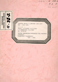 Image of Laporan Erupsi G. Lewotobi Laki - Laki : Mei - Juli 1991