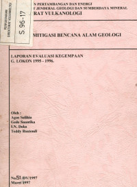 Image of Laporan Evaluasi Kegempaan G. Lokon