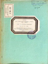 Image of Laporan Hasil Penyelidikan Geomagnet G. Merapi Jawa Tengah.