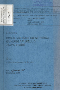 Image of Laporan Inventarisasi Sifat Fisika Gunungapi Kelud Jawa Timur