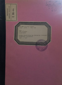 Image of Laporan Kegiatan G. Dieng Bulan April - Juni 1986