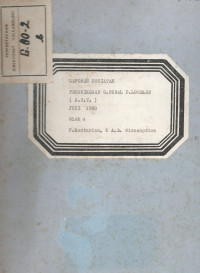 Image of Laporan Kegiatan Pemeriksaan G. Hobal P. Lomblen (NTT) Juni 1980