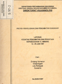 Image of Laporan Kegiatan Pengamatan dan data Kependudukan G. Ambang