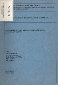 Image of Laporan Pametaan Kawasan Rawan Bencana G. Api Agung - Bali