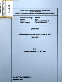 Image of Laporan Pemantauan Gunungapi Banda Api, Maluku