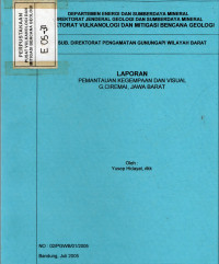 Image of Laporan Pemantauan Kegempaan dan Visual G. Ciremai, Jawa Barat