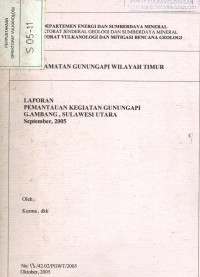 Image of Laporan Pemantauan Kegiatan G. Api Ambang Sulawesi Utara