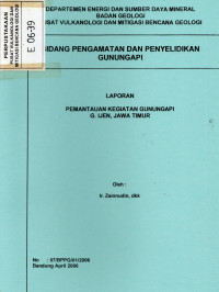 Image of Laporan Pemantauan Kegiatan Gunungapi G. Ijen, Jawa TImur