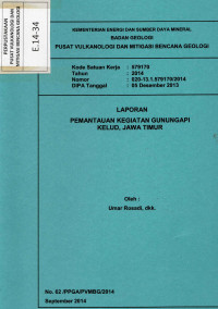Image of Laporan Pemantauan Kegiatan Gunungapi Kelud, Jawa Timur.