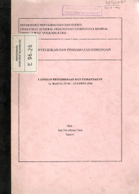 Image of Laporan Pemeriksaan dan Pemantauan G. Raung Juni - Agustus 1996
