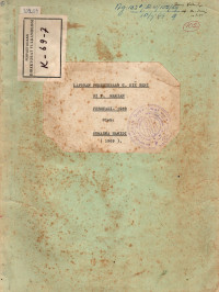 Laporan Pemeriksaan G. Kie Besi di P. Makian Februari-1969