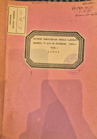 Image of Laporan Pemeriksaan Puncak G. Merapi Tanggal 17 - 22 Nop 1980