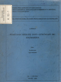 Image of Laporan Pemetaan Geologi Foto Gunungapi Ibu Halmahera
