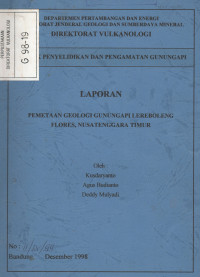 Image of Laporan Pemetaan Geologi G. Api Lereboleng Flores, NTT