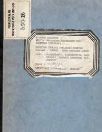 Image of Laporan Pemetaan Geologi Gunungapi Komplek Rinjani - Lombok NTB