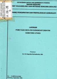 Image of Laporan Pemetaan Geologi Gunungapi Sibayak Sumatera Utara